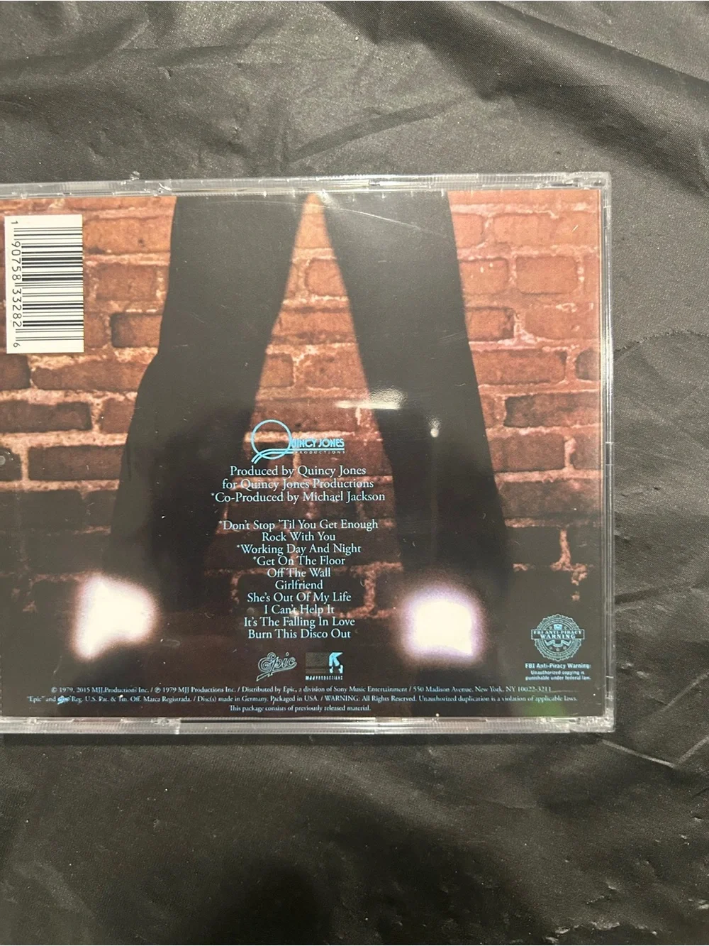'Michael Jackson Off The Wall CD New Sealed